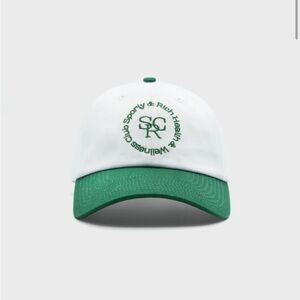 *NWOT* Sporty & Rich SRHWC Hat in White/Forest Green